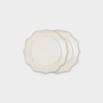 쓰임 스테이블 접시 화이트 소, 2개, 단품