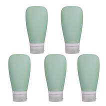 미카엘그라운드 여행 실리콘 튜브 용기 30ml, 다크그린, 5개