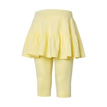 유라비 여아용 루시 7부 절개 스커트 레깅스
