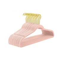 상상e상 벨벳 논슬립 옷걸이, 핑크, 10개