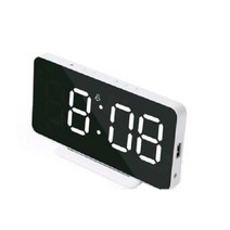 키밍 탁상 미러 알람시계, 화이트