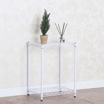 450 다용도 메탈 선반 2단, 화이트(452)