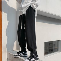 남성용 PDS패션 밑단 지퍼와 버클 포인트 부드럽고 편안한 조거팬츠