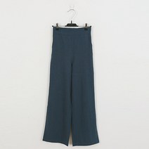 화이트폭스 여성용 뒷밴딩 세미 와이드 린넨팬츠