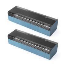 마켓감성 뚜껑 수저 보관함, 블루, 2개