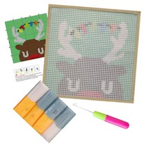 다용도 러그 발매트 DIY스킬자수세트 30 x 30 cm, DS86, 1세트