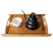 생활살림 우드 고급형 손잡이 쟁반