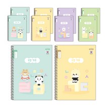 펜피아 2000 초등 5칸 기초 스프링노트, 10개, 랜덤발송