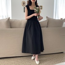 메리로지 민소매 스트랩 셔링 슬리브 원피스