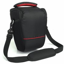 BagsTrip 슬림 DSLR 카메라 가방 CA-13, 블랙 + 레드