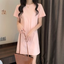 데이즈온샵 심플 컬러 스판 미니 원피스