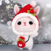 아트조이 DIY 양모펠트 키트, 1세트, 산타 토끼