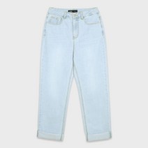 미쏘 여성용 롤업 일자핏 데님팬츠