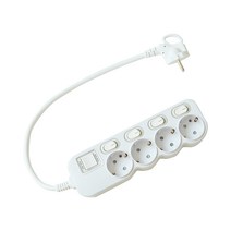 에코파워탭 LED 개별 멀티탭 4구 EPM-L304SSB, 40cm, 1개
