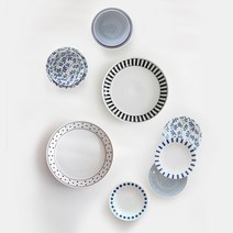 니코트 가정식 2인 홈 식기세트 10p, 10종, 패턴