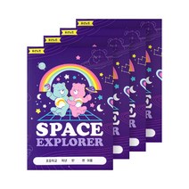 루카랩 케어베어 초등용 유선노트 4p 세트, 유니버스, 1세트