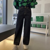 시크폭스 여성용 루거 기모 생지 데님팬츠