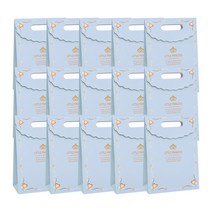 마켓감성 선물포장 프린세스 종이가방 15p, 블루