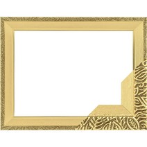 누니액자 고급형 우드 슬림 앤틱 패브릭형 보석 십자수 액자 40 x 60 cm SF07, 퓨어골드