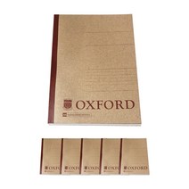 [폴오스터노트] OXFORD 크라프트 잘펴지는 노트 A4, 혼합색상, 6개