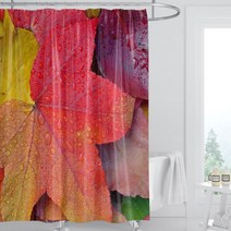 카리스 자연 풍경 디자인 방수 샤워커튼 A09 180 x 200 cm, 1개
