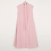 오키 여성 세리나 스트라이프 셔츠 원피스