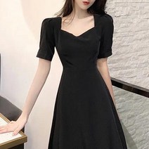 엘쏘 프렌치 레트로 백 리본 원피스