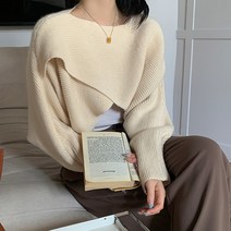 포플러앤씨 여성용 윕블 크로스 니트