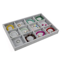 라라미즈 벨벳 트레이형 악세서리 보관 정리함 4 35 x 24 x 3 cm JB037, 1개