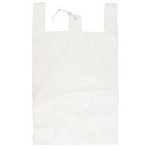 애니돌 손잡이 마트 비닐봉투 유백, 100개, 27L