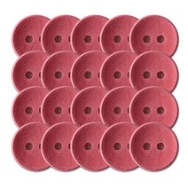 칼라접시 자작나무 단추 11mm, 핑크, 20개