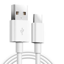 아이퀸 3A C타입 USB 고속 충전 케이블, 1m, 화이트