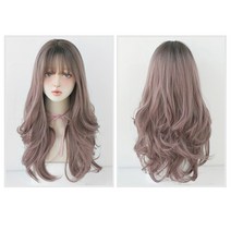 긴머리 웨이브 여성 통가발, 허니브라운, 1개