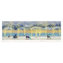 알럽홈 스타일프린팅 태슬 벨크로 멀티커튼