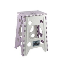 가정용 플라스틱 접이식 휴대용 스툴 의자 LJ-ch050, 퍼플, 1개