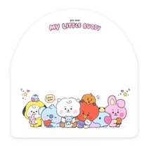 로이체 BT21 리틀버디 베이비 마우스패드, 화이트(BT21-RPP-3E-BUD), 1개