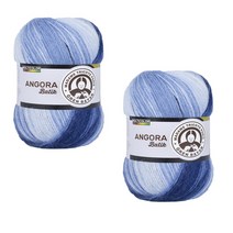 딕타스 앙고라바틱 모헤어 뜨개실 100g x 2p, 네이비블루, 550m, 2개