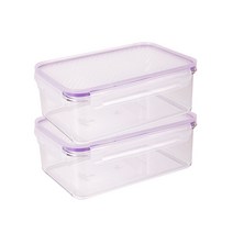 제오닉 모듈러 트라이탄 밀폐용기 퍼플 2200ml, 2개, 단품