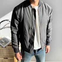 머시따 남성용 플라이트 숏 블루종 자켓 MA-1