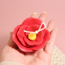 앵글띵 동백꽃 한송이 입체 실리콘 몰드 중