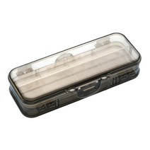 영아트 2중개폐식 대용량 필통, 1개, 블랙