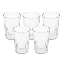 엔에프락 트라이탄 깨지지 않아 오래 쓰는 컵 탑 290ml, 투명, 5개