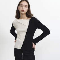 로켓런치 여성용 CONTRAST UNBALANCE KNIT