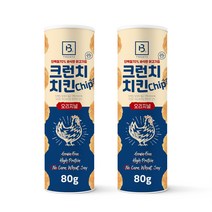 브리더랩 강아지 크런치 치킨 칩 오리지널 80g, 닭고기, 2개