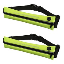 파라다이소 야외 운동 휴대폰 포켓 방수 벨트 가방 힙색 2p, A 네온