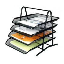 슬라이드 스틸 서류정리함, 4단