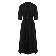 탱커스 벨티드 셔츠형 반팔 원피스