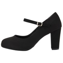 단골언니 여성용 쥬엔느 스웨이드 메리제인 펌프스 힐 8cm