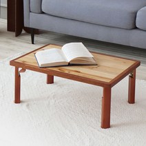 포메리트 인씨아 삼나무원목 접이식 테이블 600 x 400 mm, 우드컬러