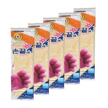 손끝에별 고무장갑 양쪽 세트 특대, 백색, 5세트